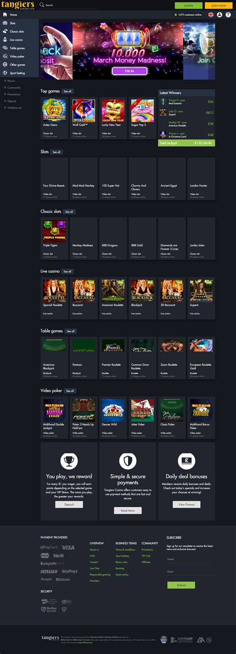 tangiers login|Live Games and a Massive Selection of Regular Casino Games .